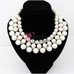 Colier  elegant AS39PP Auriucu perle Ivoire sidefate 